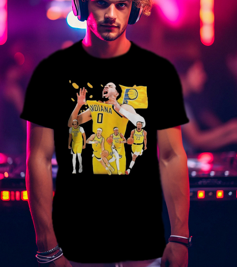 Indiana Pacers Players Collage NBA 2026 Pacer T-Shirt