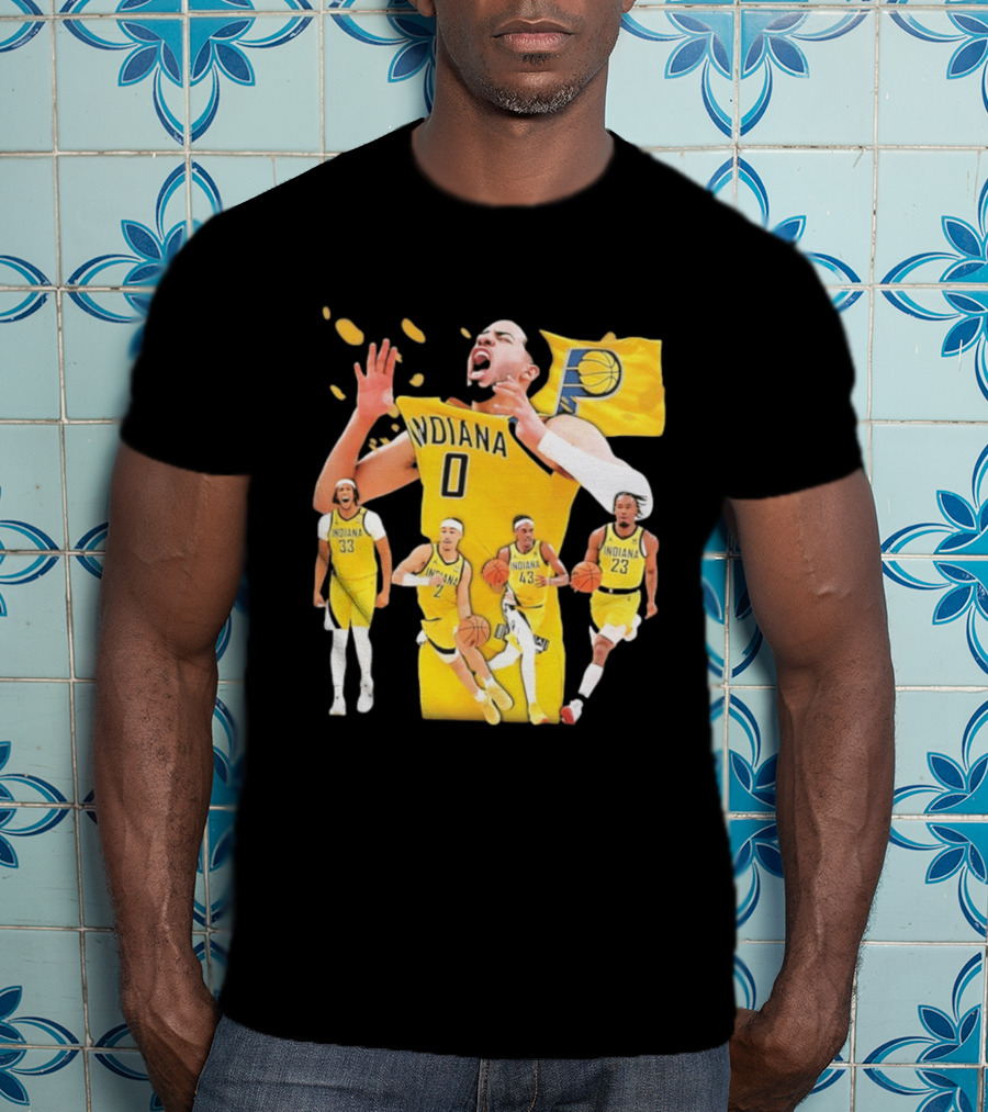 Indiana Pacers Players Collage NBA 2026 Pacer T-Shirt