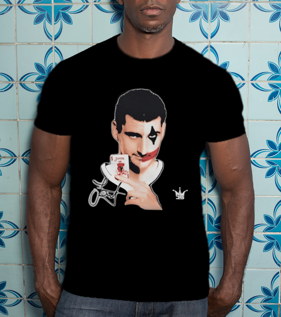 Joker Face Nikola Jokic Playing Card Denver Nuggets T-Shirt
