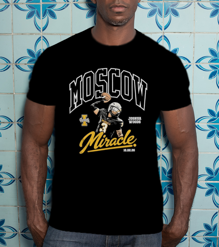 Moscow Miracle Idaho Vandals Football Joshua Wood T-Shirt
