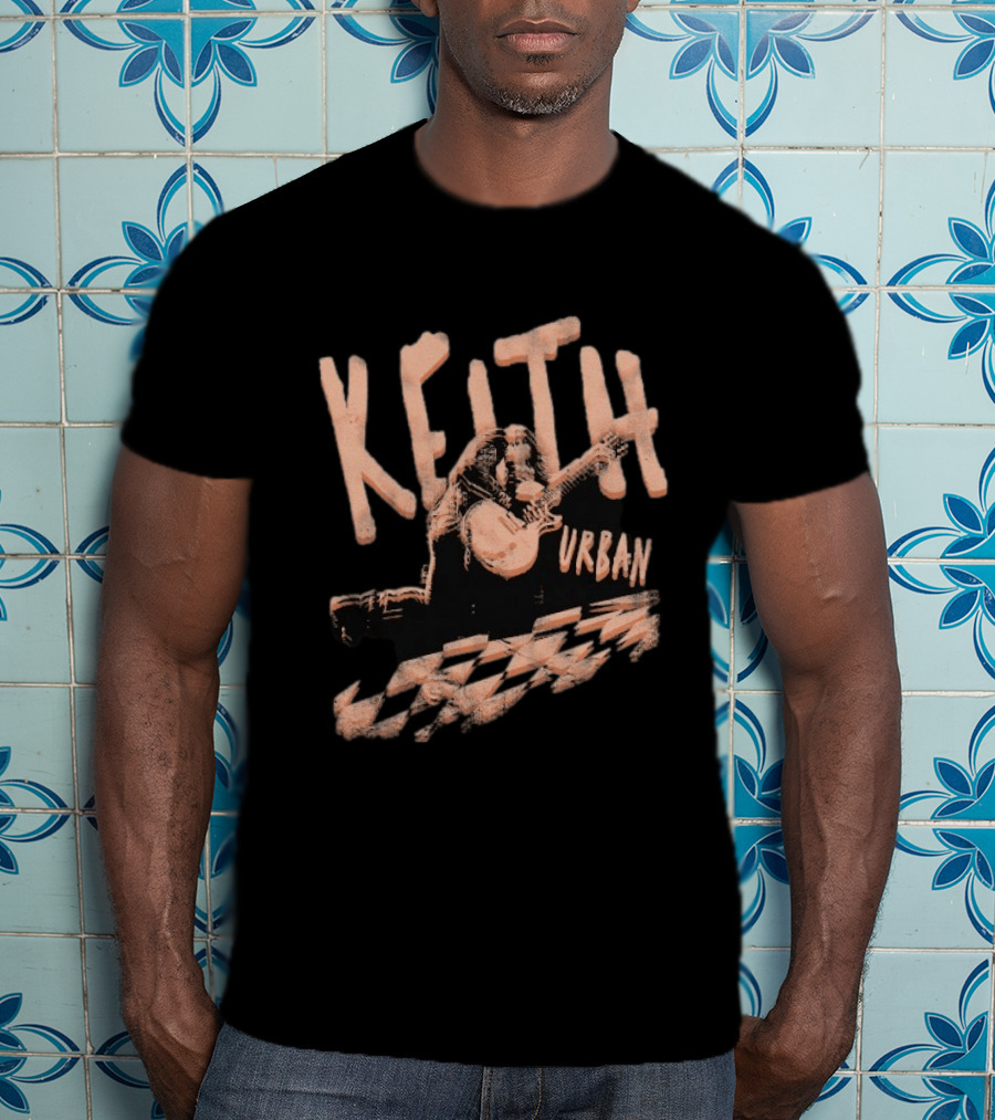 Keith Urban Checkered Guitarist T-Shirt