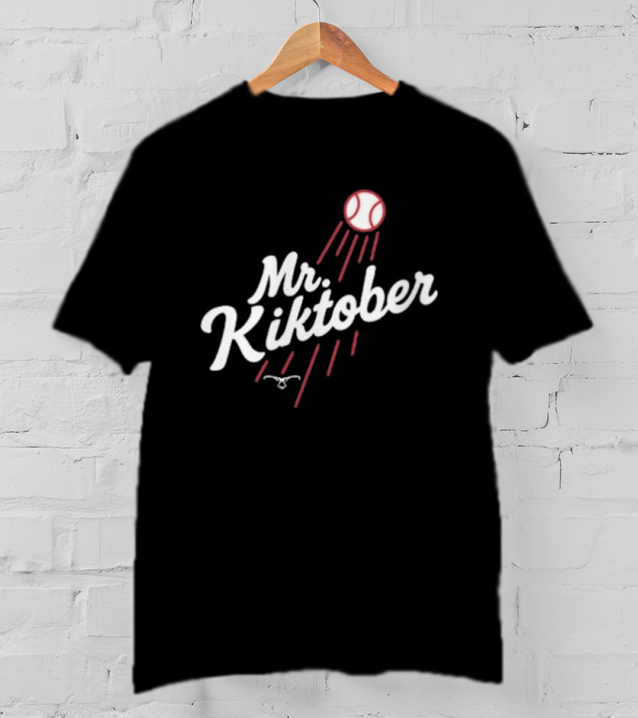 Kiké Hernández Mr Kirktober Los Angeles Dodgers Baseball T-Shirt