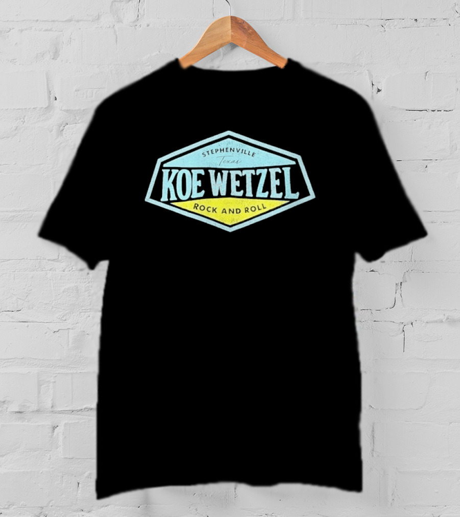 Koe Wetzel Rock And Roll Stephenville Texas T-Shirt