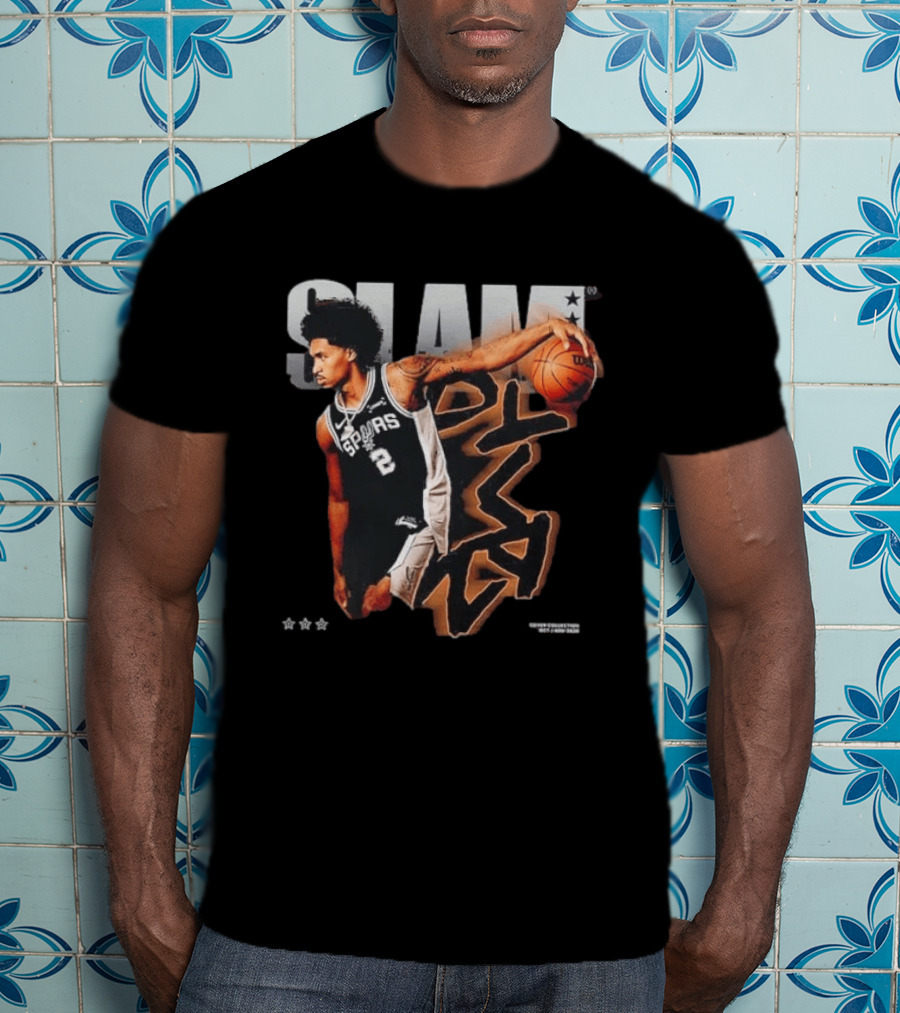 SLAM 264 Dylan Harper San Antonio Spurs Script Remix 2026 T-Shirt