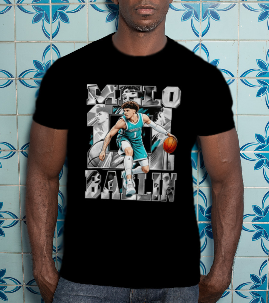 Melo Ballin Hornets Basketball Number 1 T-Shirt