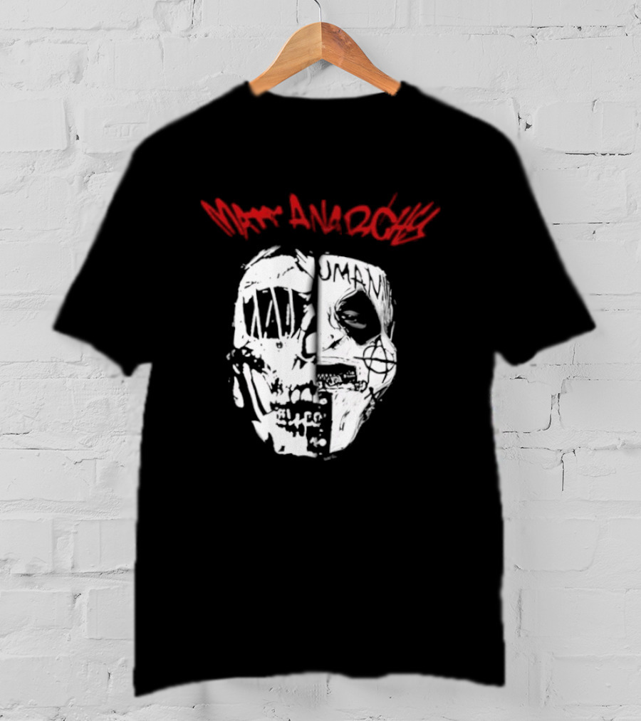 Matt Anarchy White Duality Mask T-Shirt