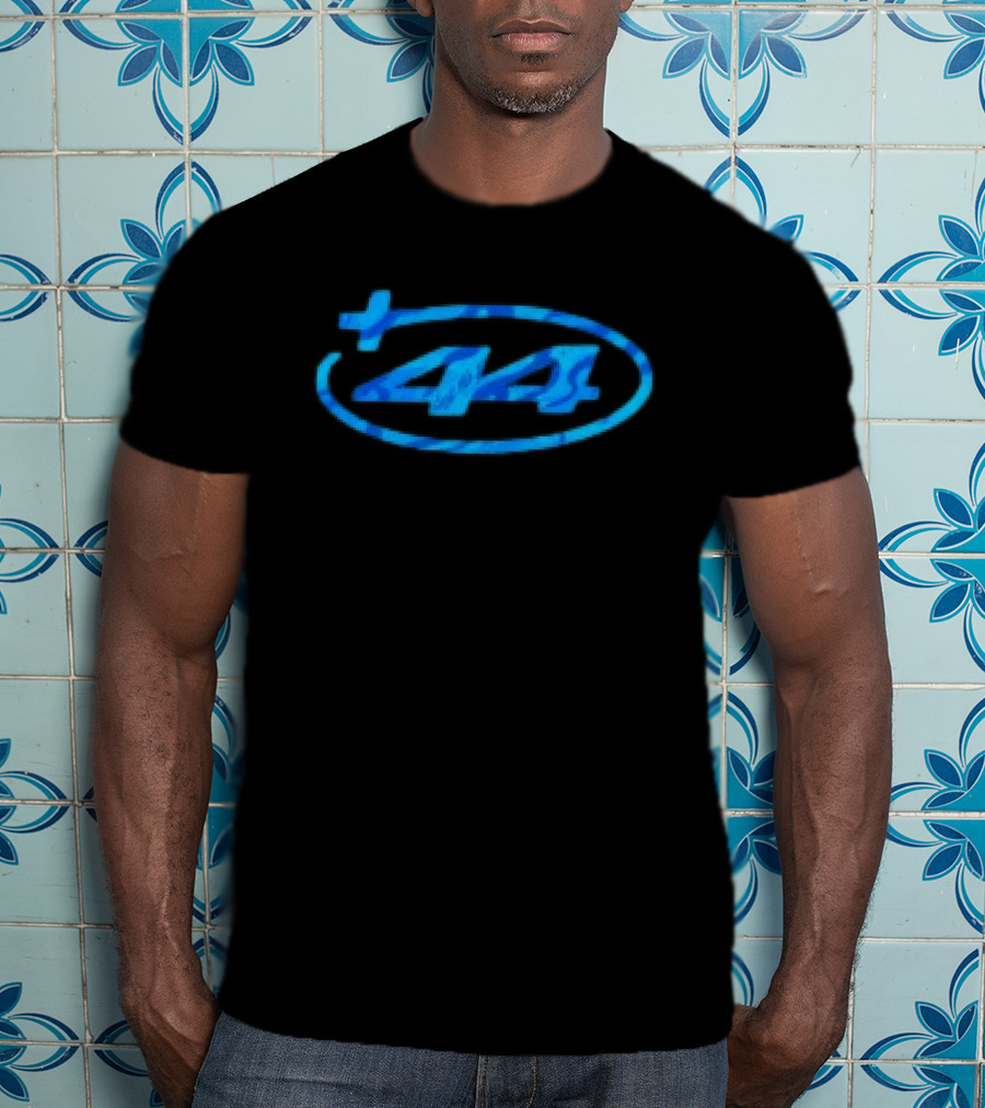 Plus44 Camo Heavyweight Blue Oval 44 T-Shirt