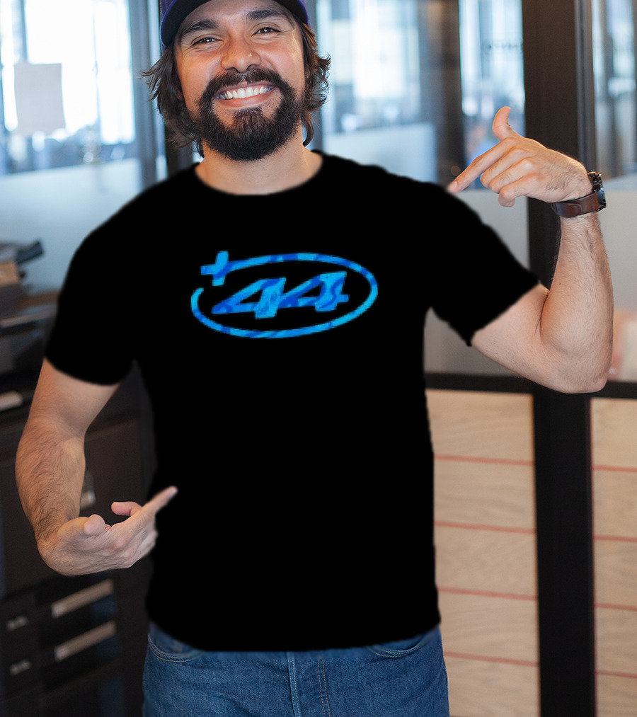 Plus44 Camo Heavyweight Blue Oval 44 T-Shirt
