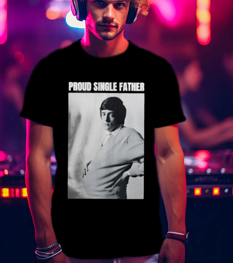 Proud Single Father Parody Pregnant Man Image T-Shirt