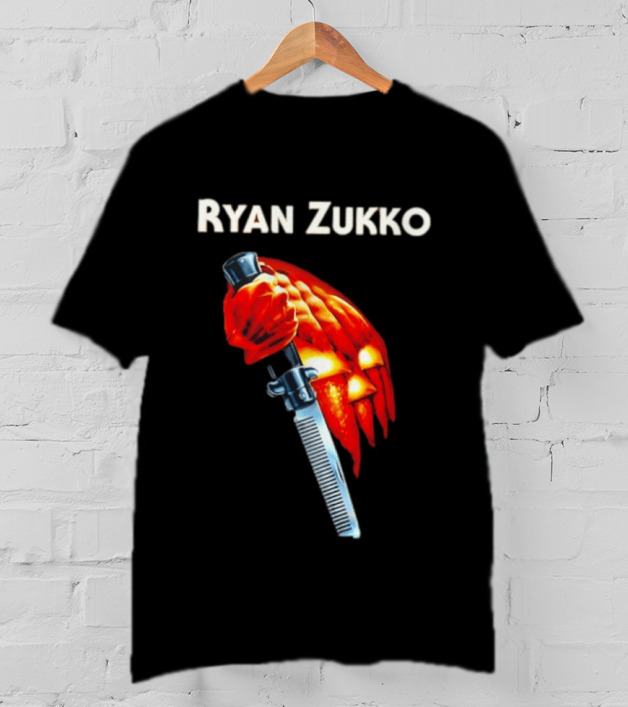 Ryan Zukko Killer Pumpkin Comb Halloween T-Shirt