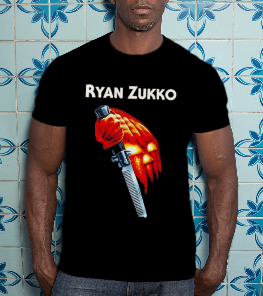 Ryan Zukko Killer Pumpkin Comb Halloween T-Shirt