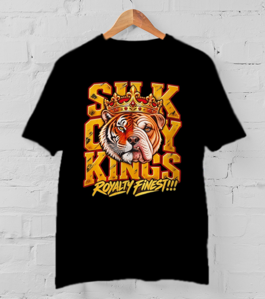 Silk City Kings Royalty Finest Regal Tiger Bulldog Duo T-Shirt