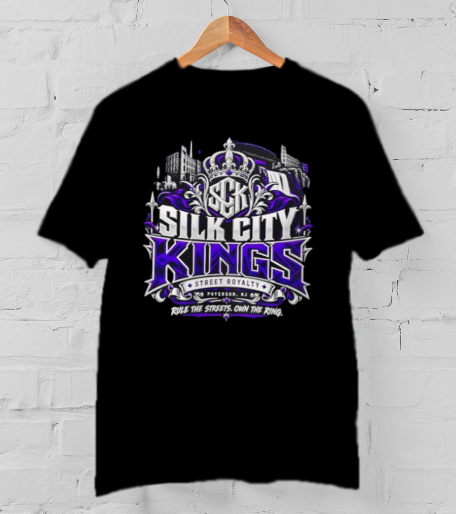 Silk City Kings Kenny Bengal Bulldog Pittman Purple Reign Street Royalty Paterson NJ Rule The Streets Own The Ring T-Shirt