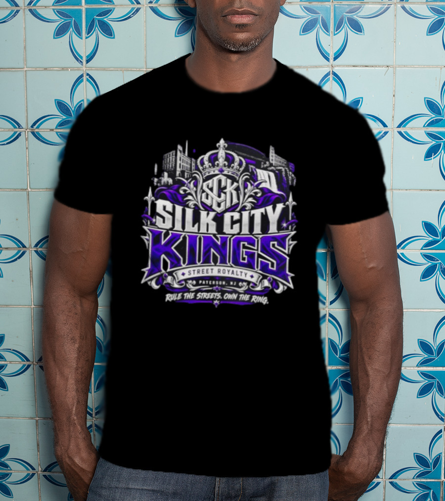 Silk City Kings Kenny Bengal Bulldog Pittman Purple Reign Street Royalty Paterson NJ Rule The Streets Own The Ring T-Shirt