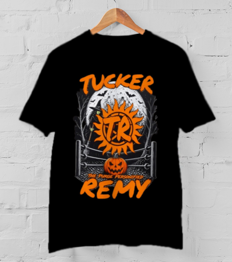 Tucker Remy TR Sun Pumpkin The Purge Personified Halloween T-Shirt