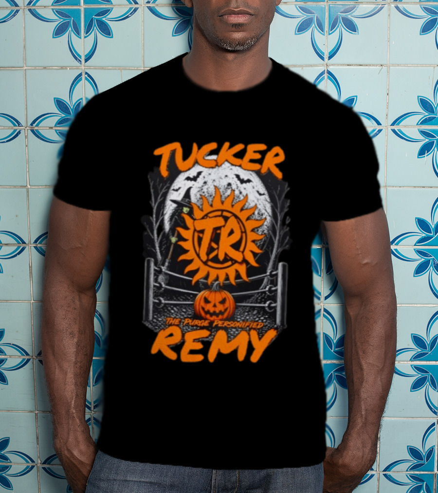 Tucker Remy TR Sun Pumpkin The Purge Personified Halloween T-Shirt