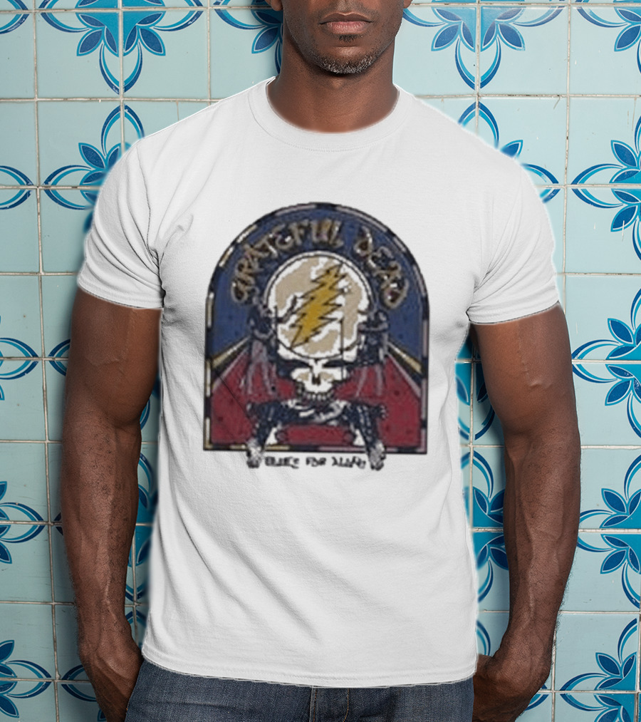 Grateful Dead Blues For Allah Skull Lightning Bolt T-Shirt