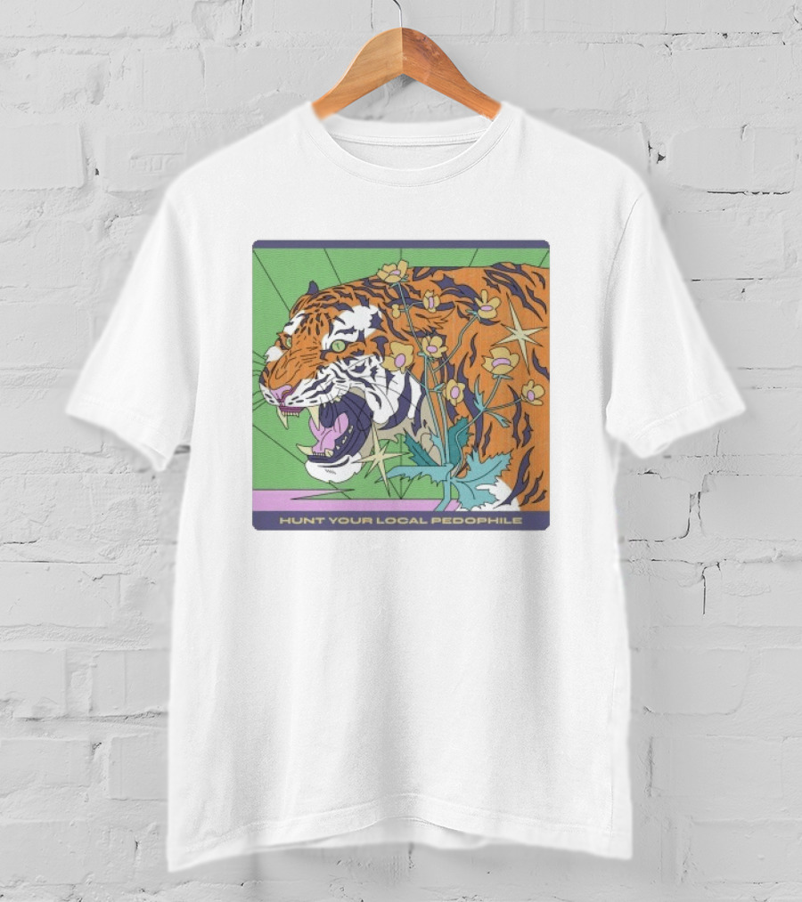 Hunt Your Local Pedophile Tiger Vintage Wildcat T-Shirt