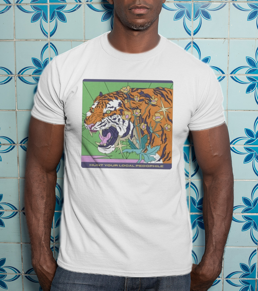 Hunt Your Local Pedophile Tiger Vintage Wildcat T-Shirt