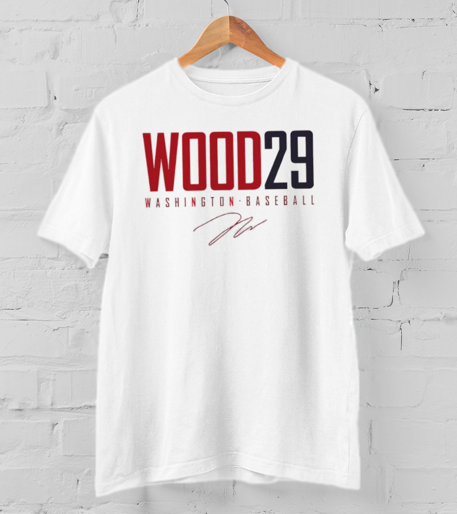 Wood 29 Washington Baseball T-Shirt