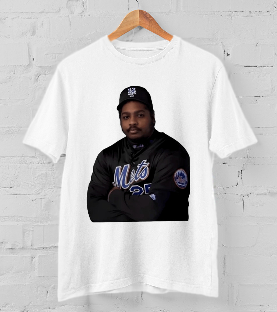 New York Mets Baseball Player 25 MLB Jersey Black T-Shirt