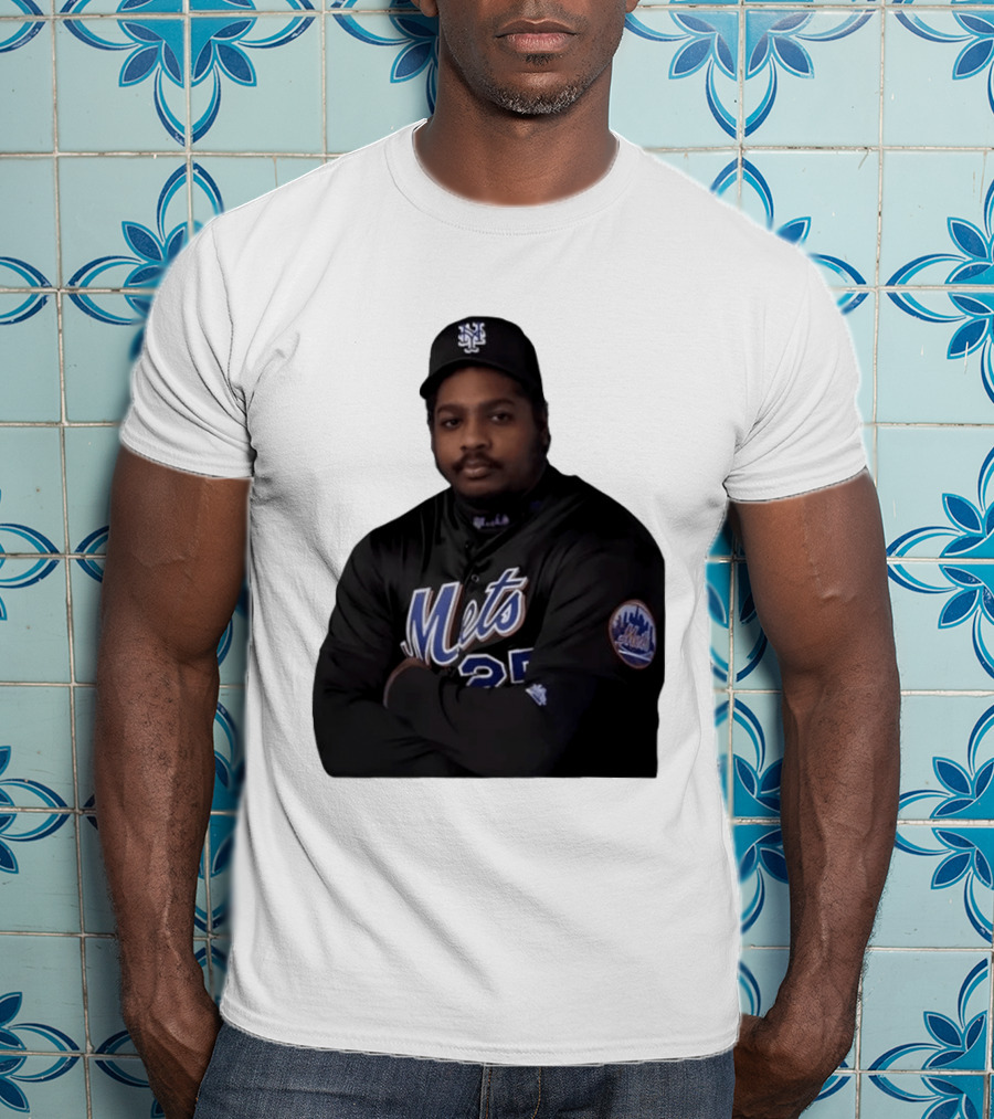 New York Mets Baseball Player 25 MLB Jersey Black T-Shirt