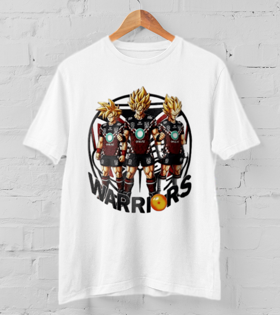 NRL New Zealand Warriors One NZ Super Saiyan Warriors Fusion T-Shirt