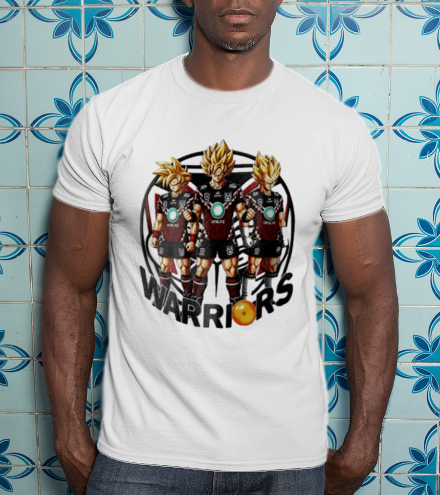 NRL New Zealand Warriors One NZ Super Saiyan Warriors Fusion T-Shirt