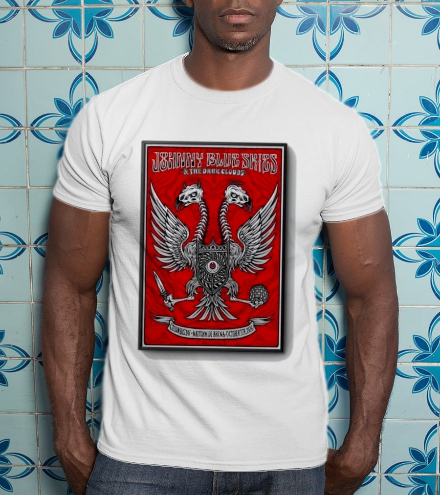 Johnny Blue Skies And The Dark Clouds Nationwide Arena Columbus OH October 7 2026 Two Headed Eagle T-Shirt
