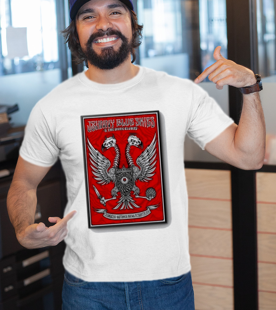 Johnny Blue Skies And The Dark Clouds Nationwide Arena Columbus OH October 7 2026 Two Headed Eagle T-Shirt