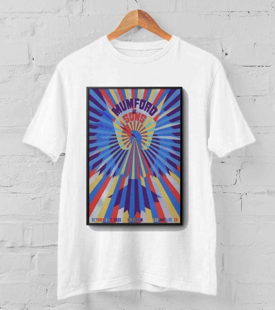 Mumford And Sons October 6 7 2026 Kia Forum Los Angeles CA T-Shirt