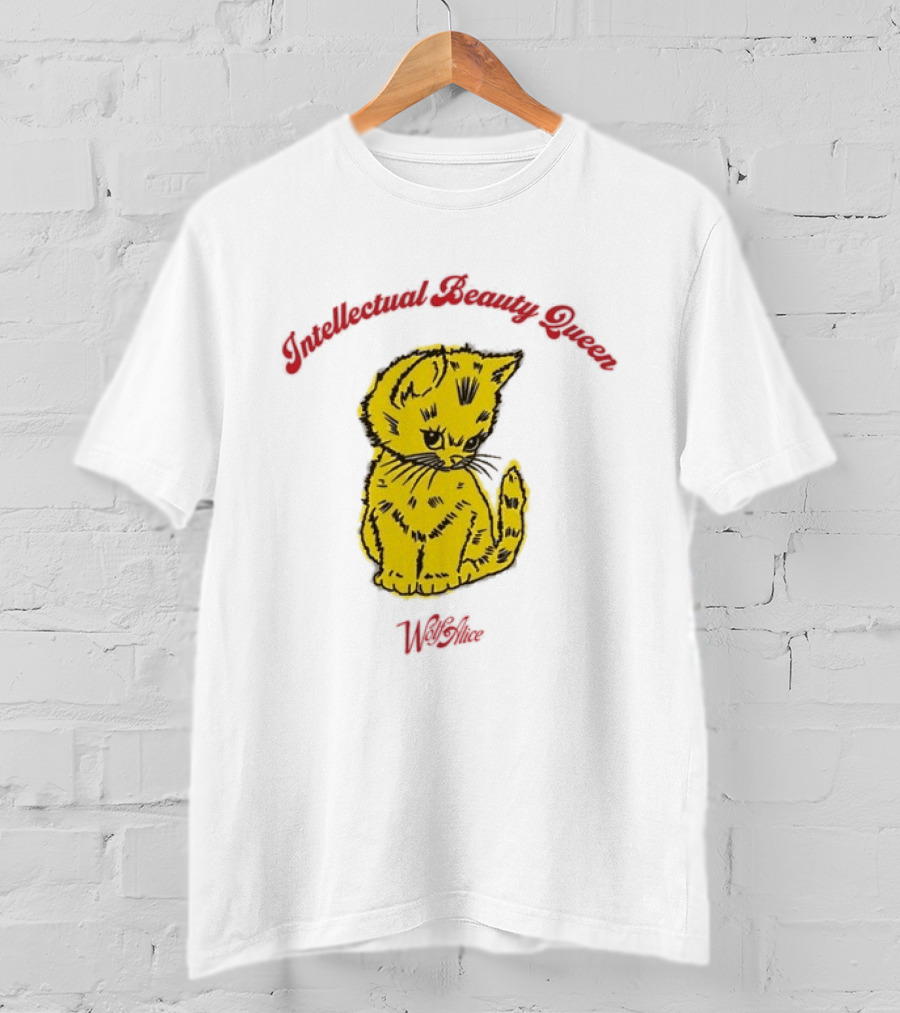 Wolf Alice Intellectual Beauty Queen Cat Drawing T-Shirt