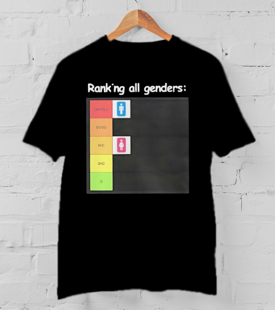 Ranking All Genders GOATed Good Mid Bad D T-Shirt