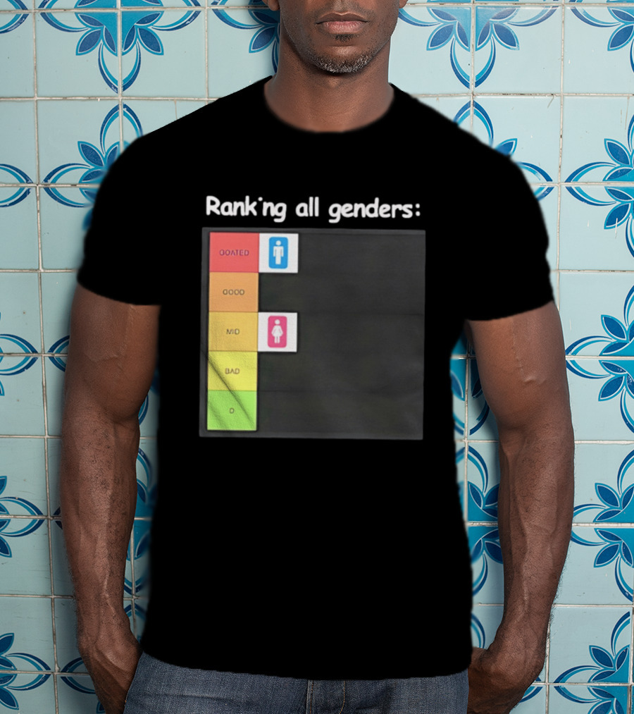 Ranking All Genders GOATed Good Mid Bad D T-Shirt