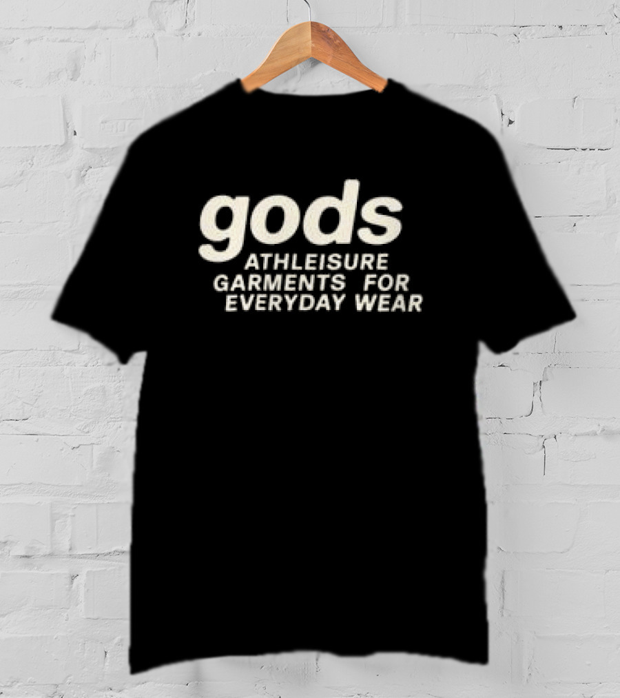 Gods Athleisure Garments Zipper Black Everyday Wear T-Shirt