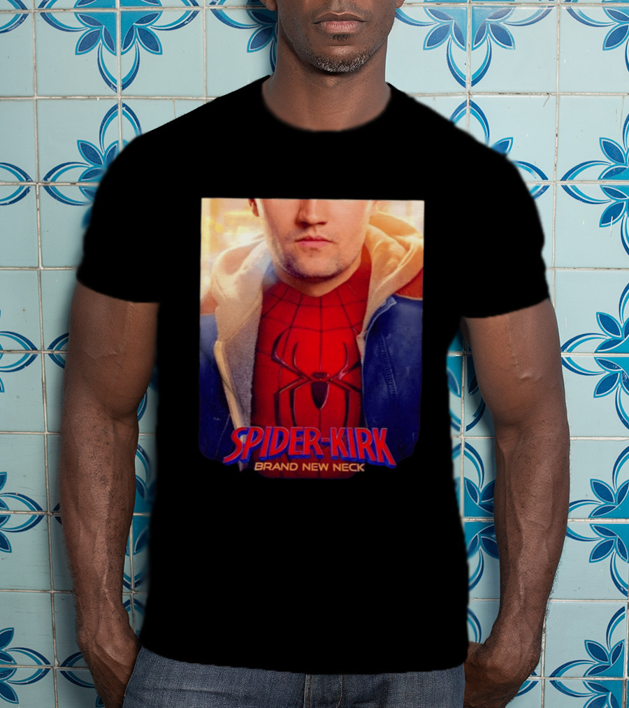 Spider Kirk Brand New Neck Spider Man X Charlie Kirk T-Shirt