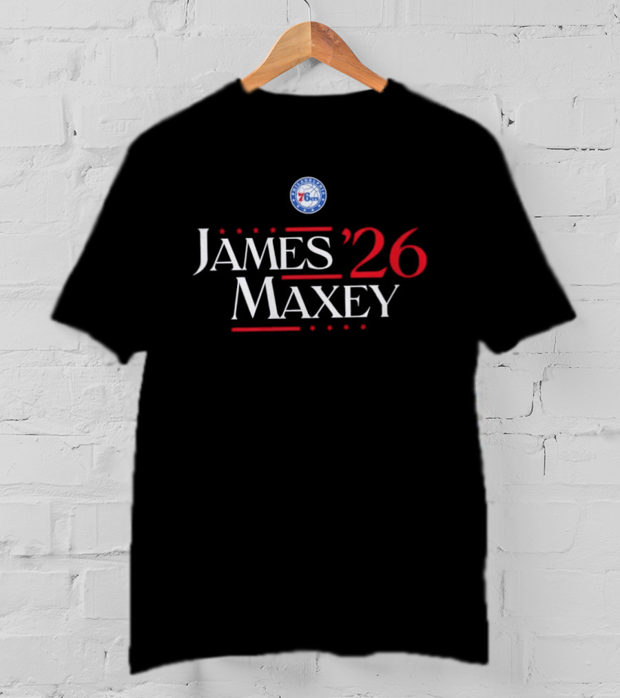 Philadelphia 76ers James Maxey '26 Campaign T-Shirt