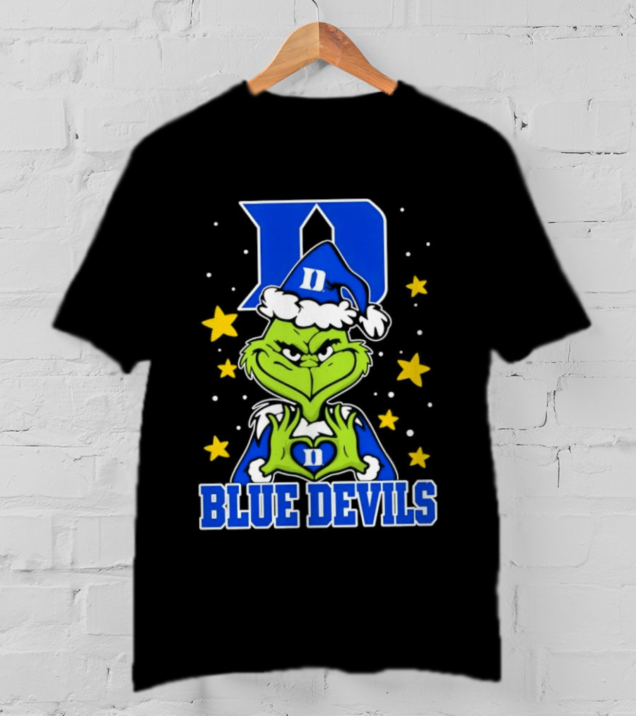 Grinch Christmas Duke Blue Devils NCAA T-Shirt