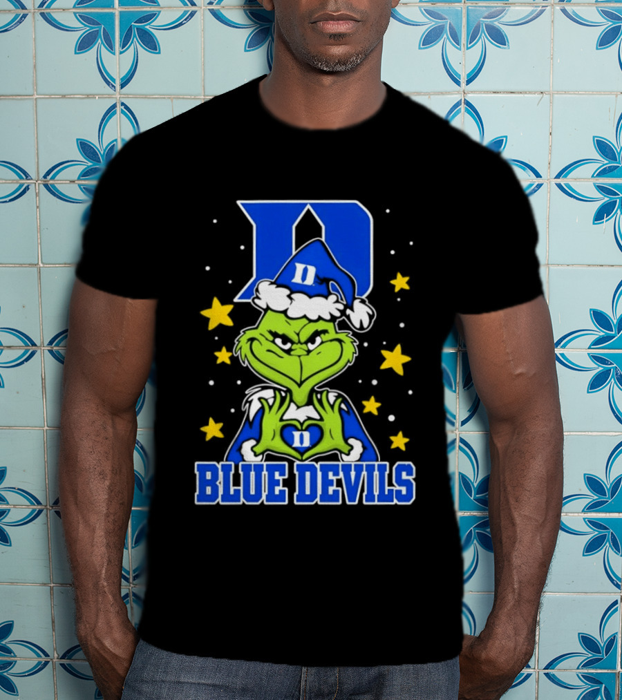 Grinch Christmas Duke Blue Devils NCAA T-Shirt