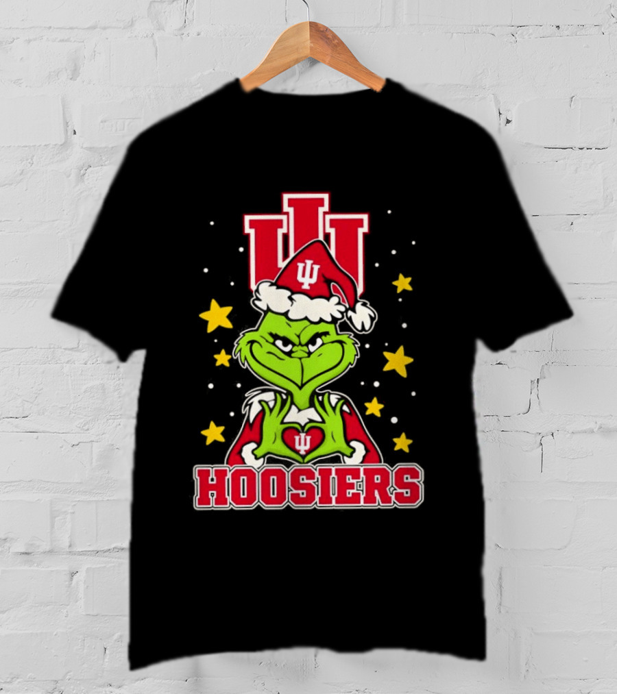 Hoosiers Christmas Grinch Indiana NCAA T-Shirt