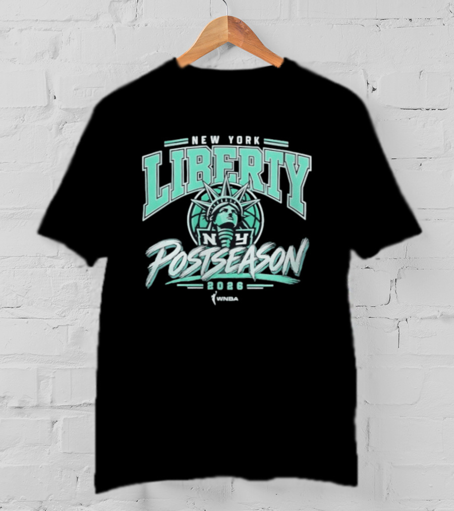 New York Liberty WNBA 2026 Playoffs Statue Of Liberty T-Shirt