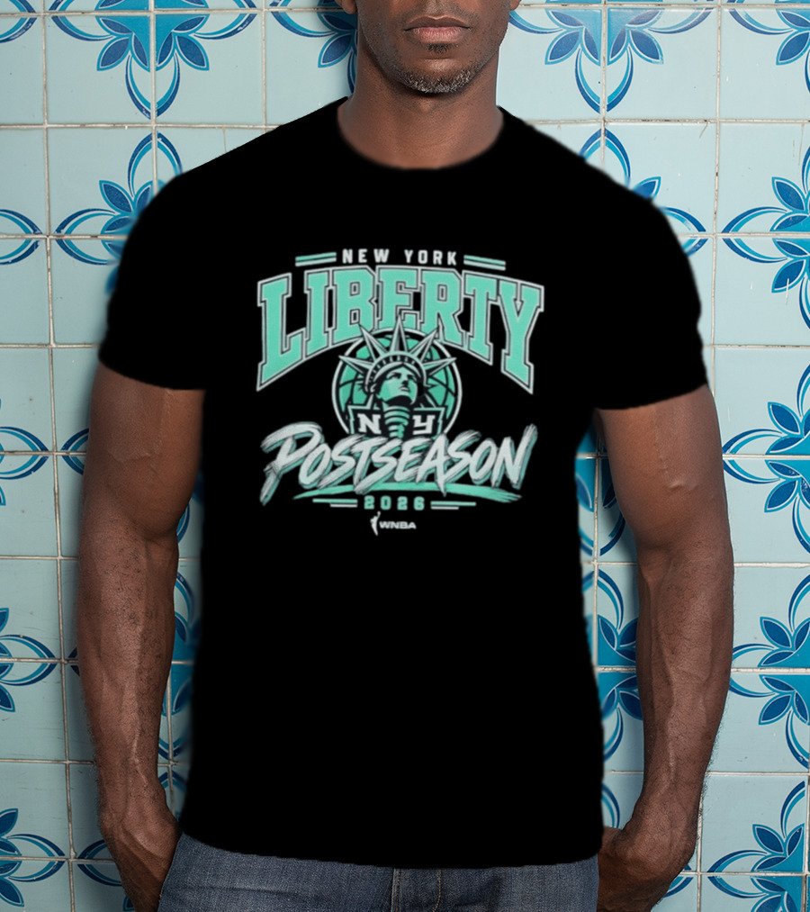 New York Liberty WNBA 2026 Playoffs Statue Of Liberty T-Shirt