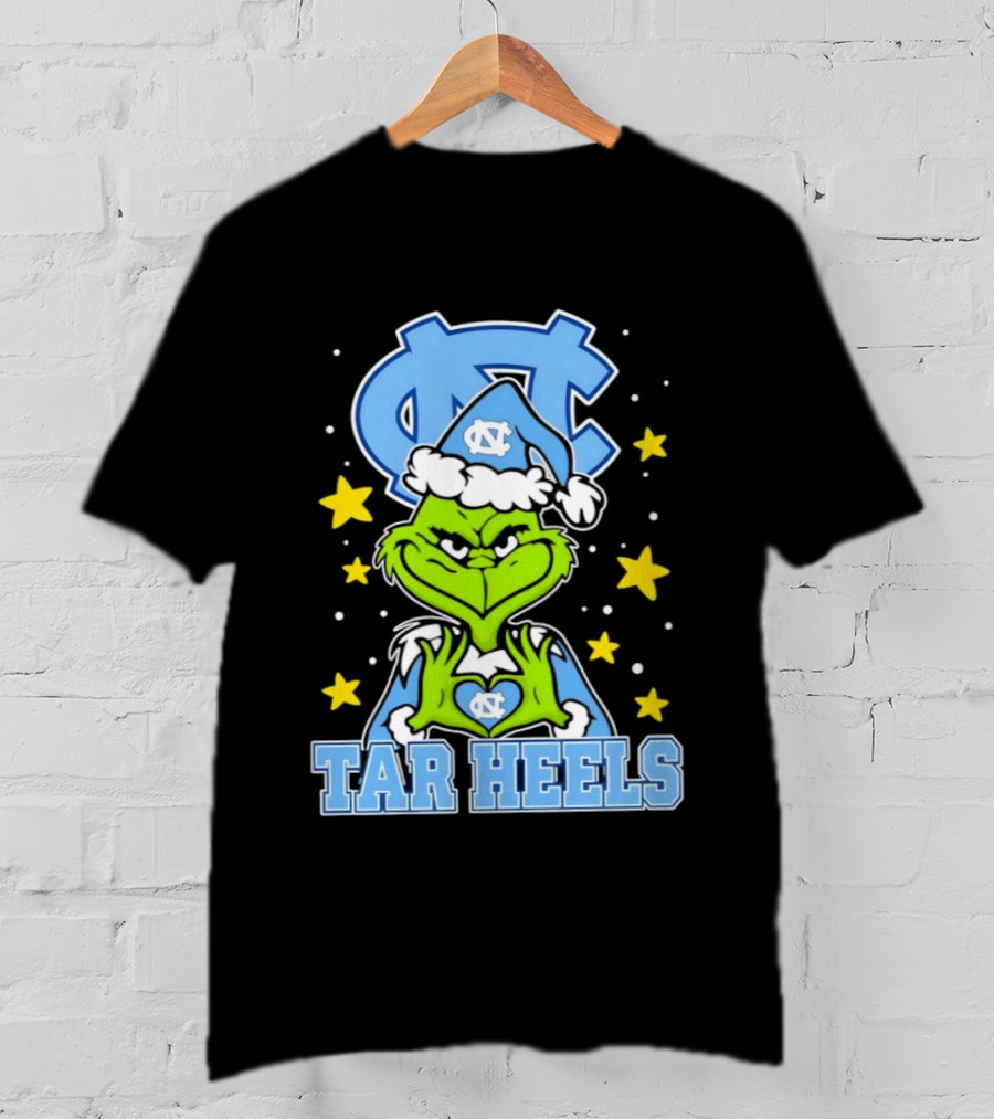 UNC Tar Heels Grinch Christmas NC T-Shirt