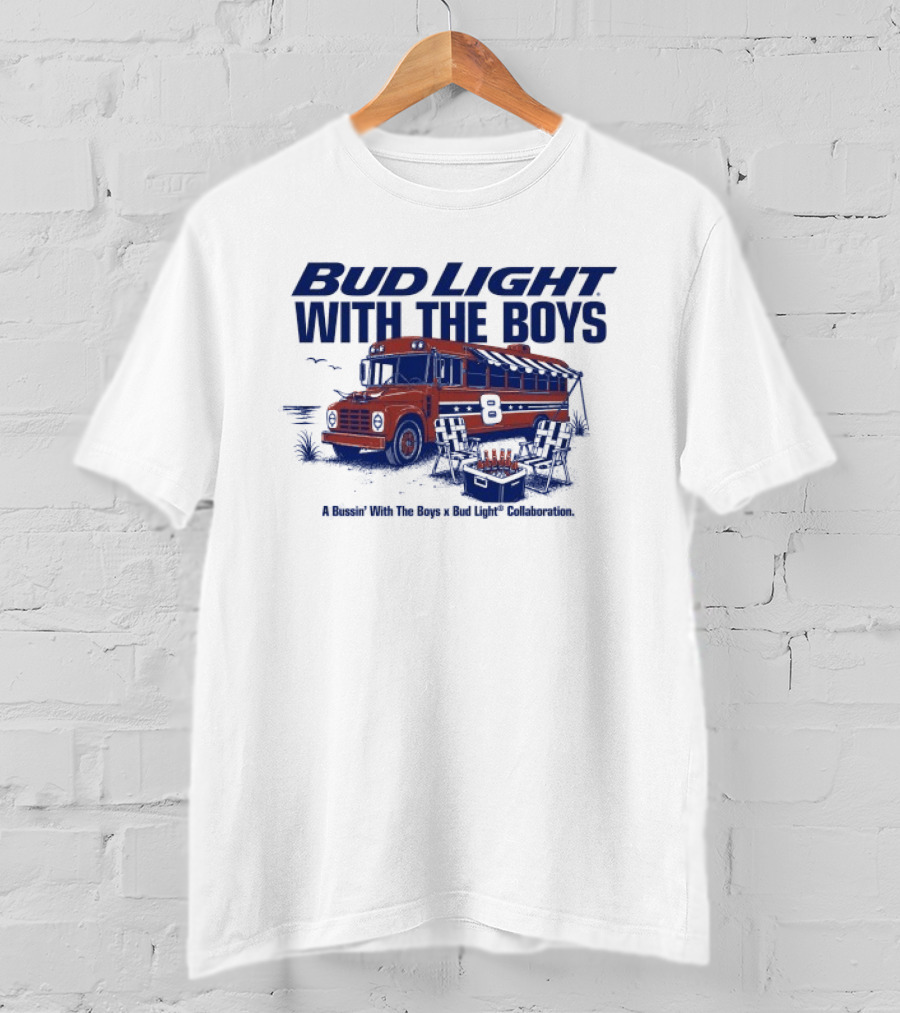 Bud Light With The Boys Beer Bus Adventure T-Shirt