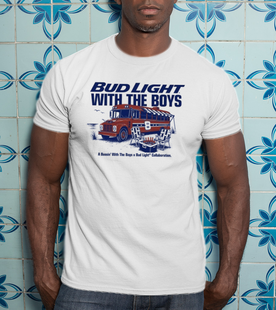 Bud Light With The Boys Beer Bus Adventure T-Shirt