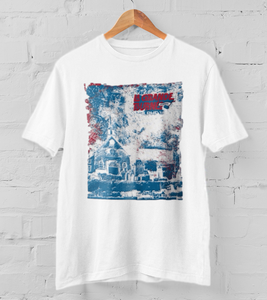 Lphf La Grande Tournee Quebec City Skyline Church Buildings T-Shirt