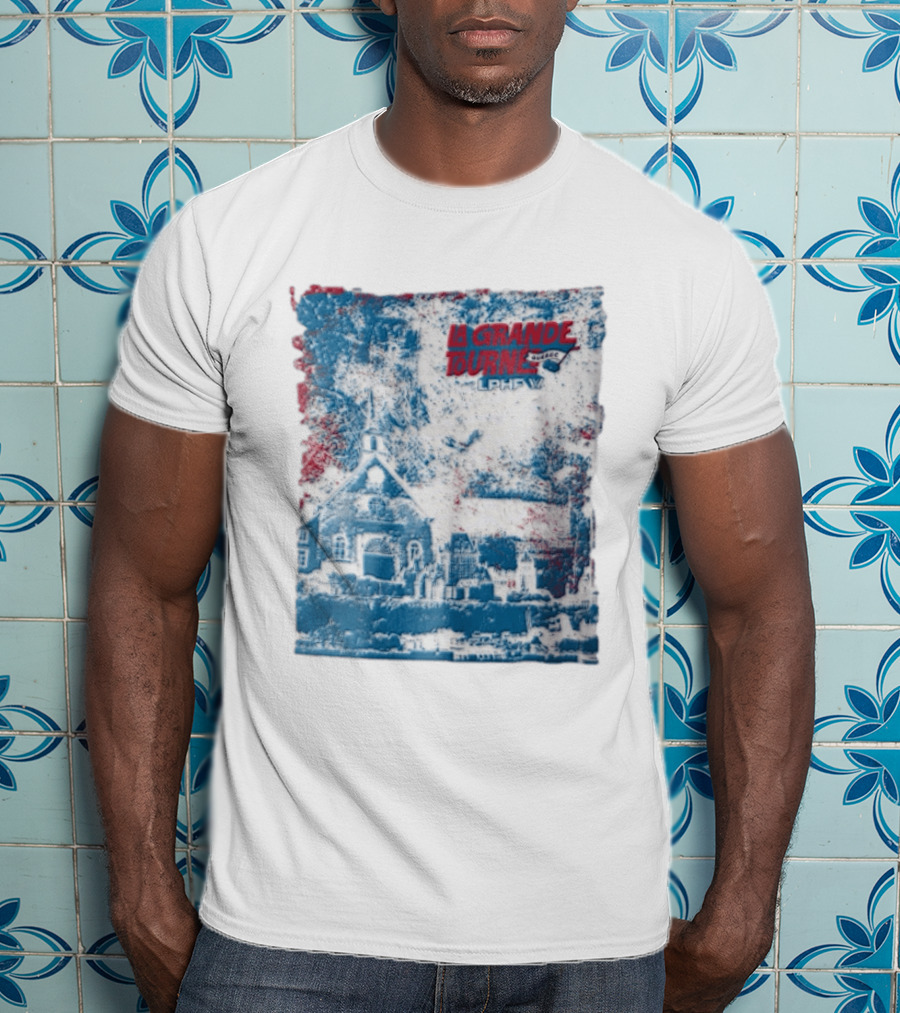Lphf La Grande Tournee Quebec City Skyline Church Buildings T-Shirt