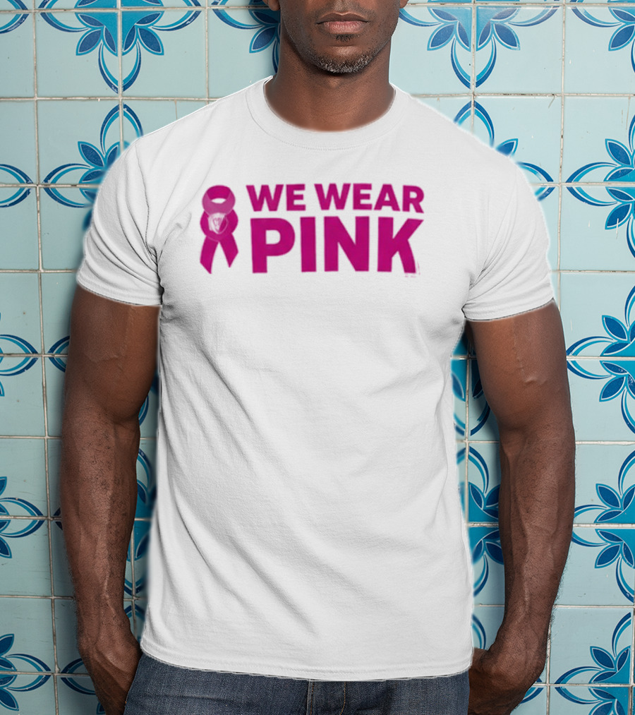 Memphis Grizzlies We Wear Pink Breast Cancer Awareness Support T-Shirt