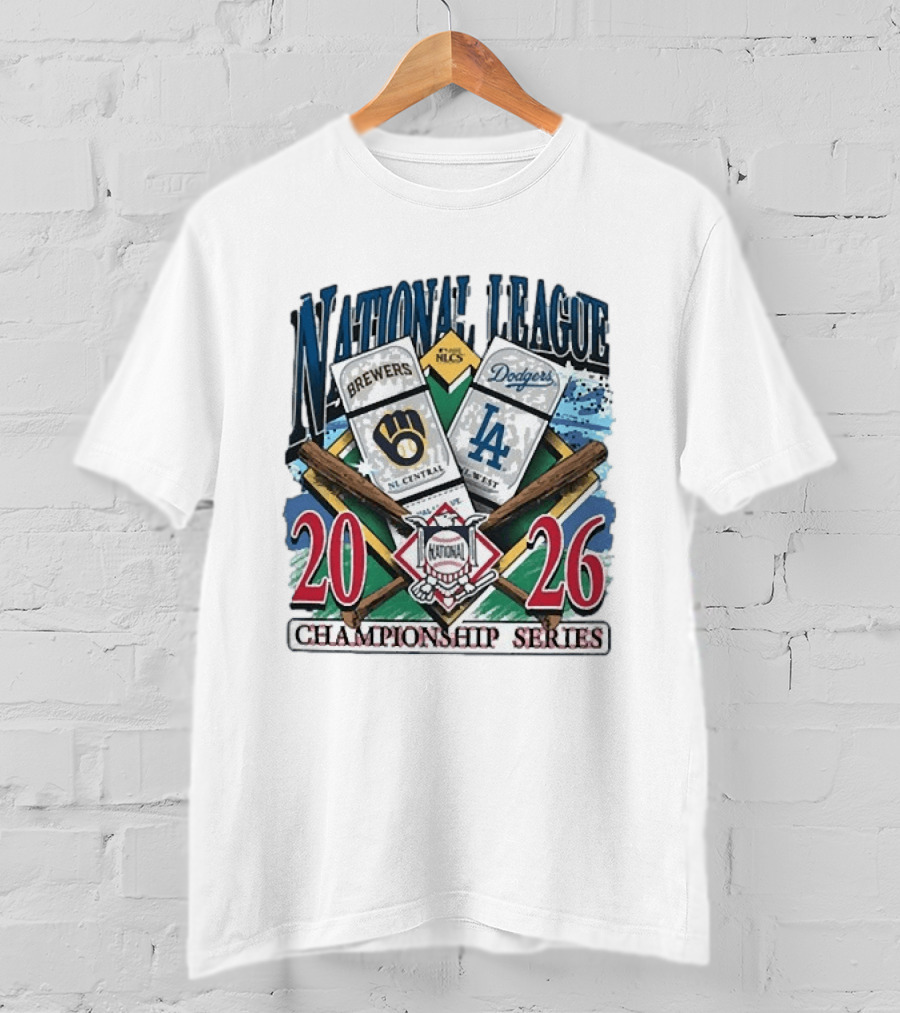 Milwaukee Brewers Los Angeles Dodgers 2026 National League Championship Series Matchup T-Shirt