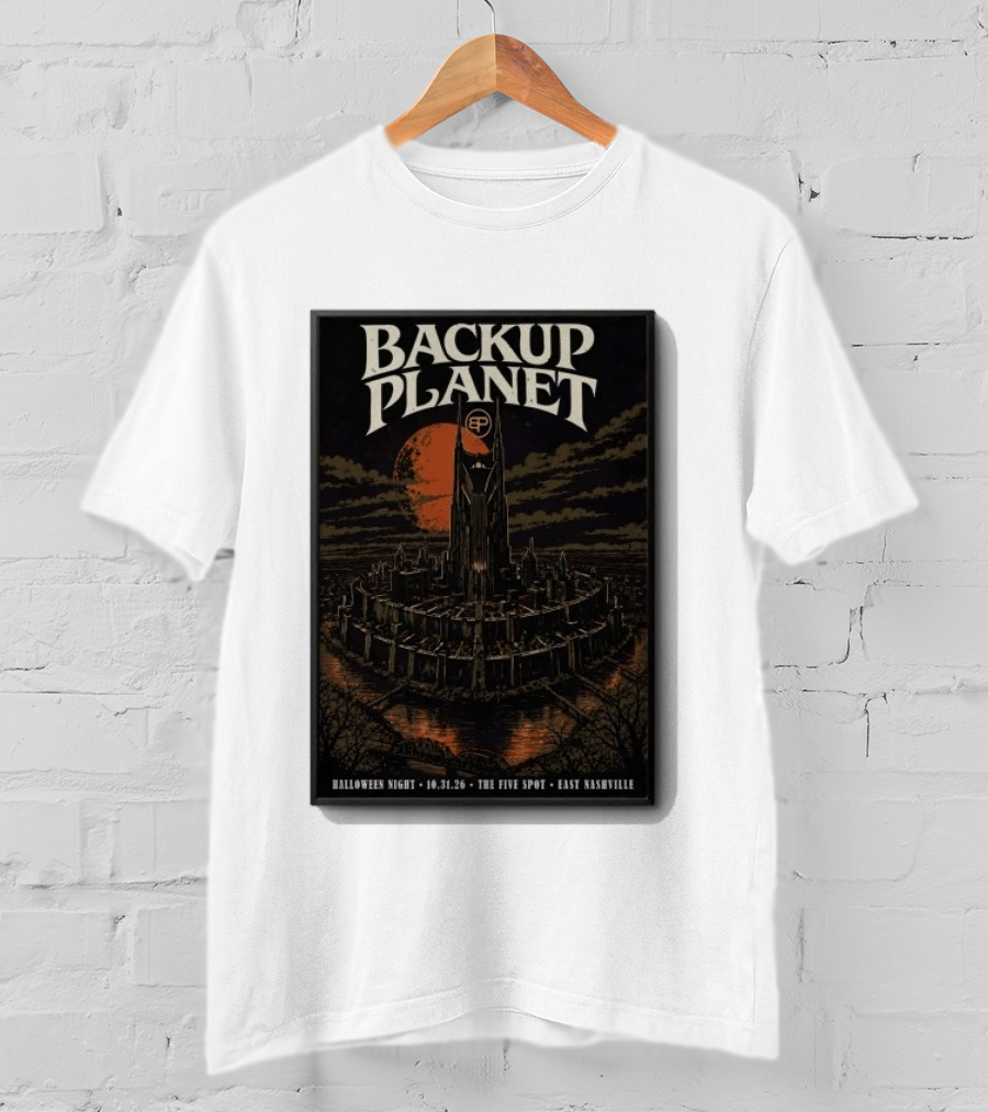 Halloween Night Backup Planet The Five Spot East Nashville 10.31.26 T-Shirt